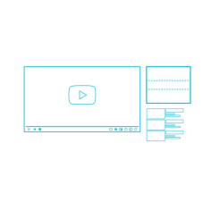 Digital Youtube Ads Display Ads Realistic Ink Drawing Svg Vector, Free Vectors File